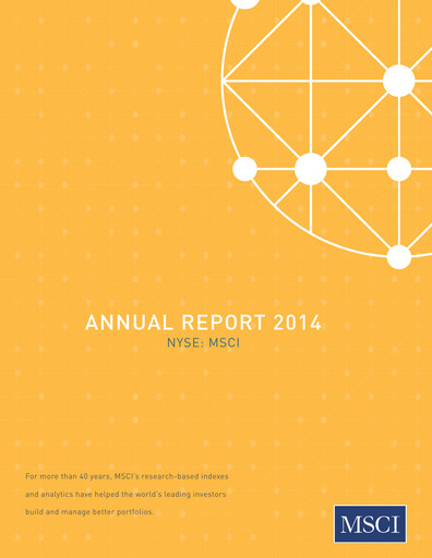 Thumbnail MSCI Annual Report 2014