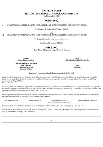 Thumbnail MSCI Quarterly Report 2010-q1