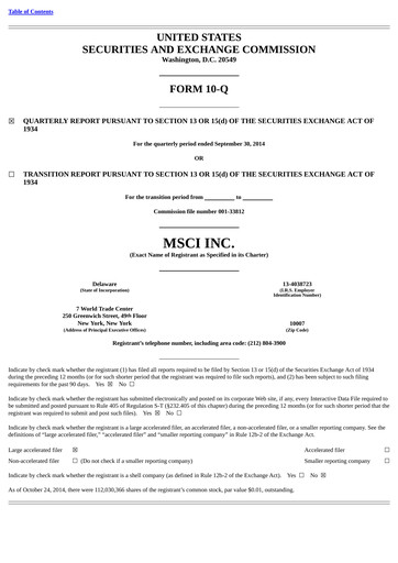 Thumbnail MSCI Quarterly Report 2014-q3