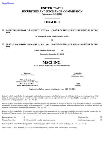 Thumbnail MSCI Quarterly Report 2015-q3
