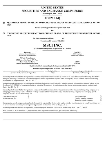 Thumbnail MSCI Quarterly Report 2020-q3