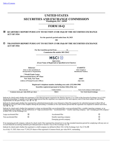 Thumbnail MSCI Quarterly Report 2025-q2