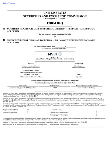 Thumbnail MSCI Quarterly Report 2026-q2