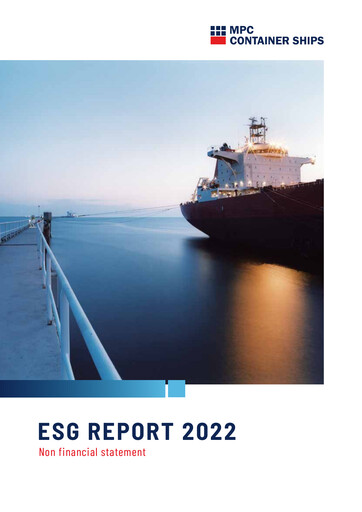Thumbnail MPC Container Ships ESG Report 2022