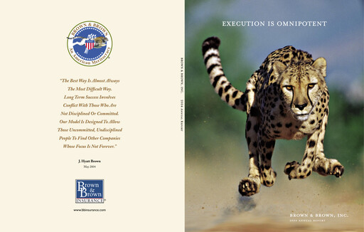 Thumbnail Brown & Brown
 Annual Report 2004