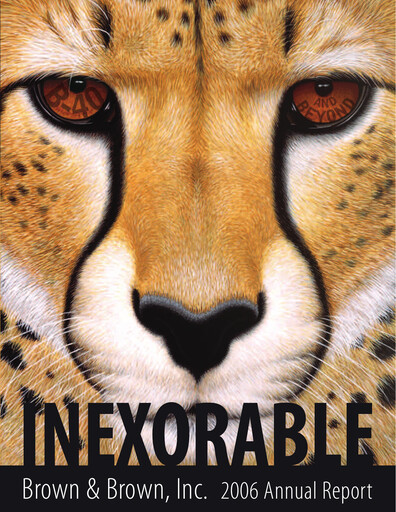 Thumbnail Brown & Brown
 Annual Report 2006