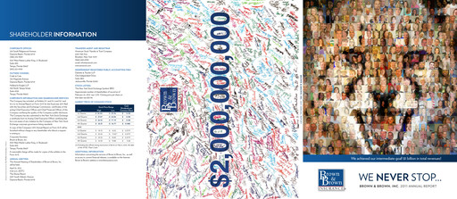 Thumbnail Brown & Brown
 Annual Report 2011