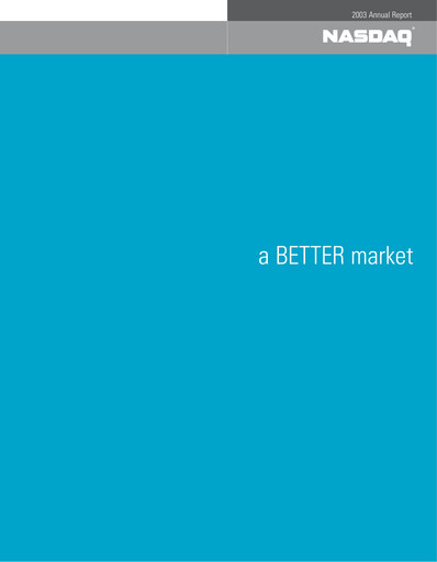 Miniature Nasdaq Rapport annuel 2003