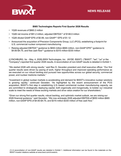 Thumbnail BWX Technologies
 Quarterly Report 2026-q1