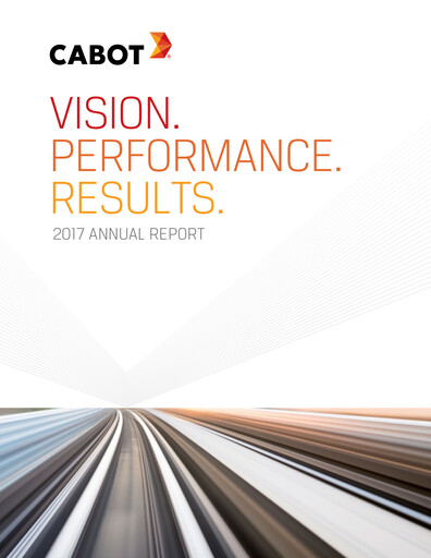 Miniature Cabot Corporation
 Rapport annuel 2017