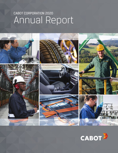 Miniature Cabot Corporation
 Rapport annuel 2020