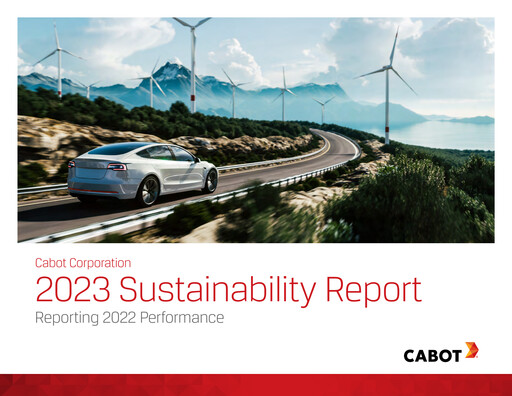 Miniature Cabot Corporation
 Rapport de durabilité 2022