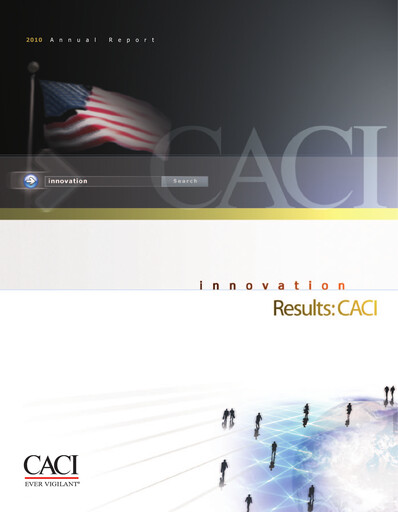 Thumbnail CACI International Inc Annual Report 2010