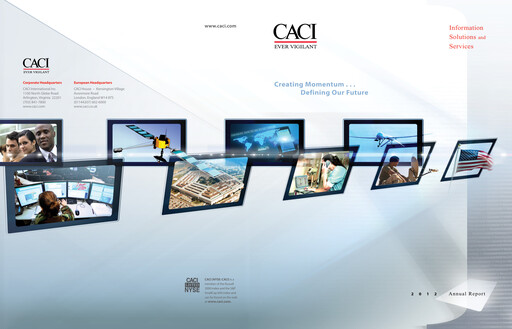 Thumbnail CACI International Inc Annual Report 2012