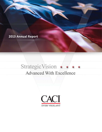 Thumbnail CACI International Inc Annual Report 2013