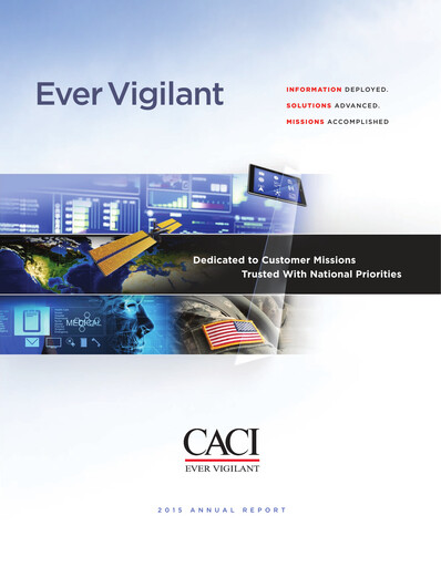 Thumbnail CACI International Inc Annual Report 2015