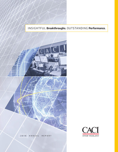 Thumbnail CACI International Inc Annual Report 2018