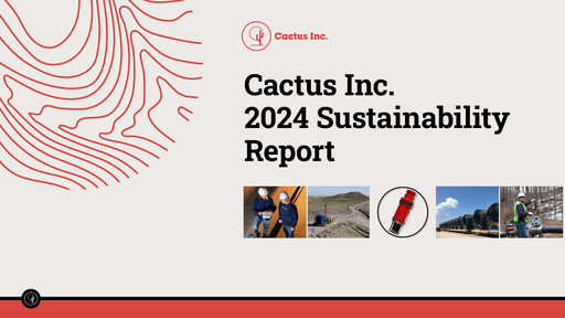 Thumbnail Cactus Inc Sustainability Report 2024