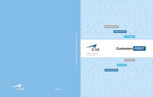 Thumbnail CAE Annual Report 2014