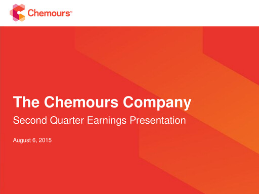 Thumbnail Chemours
 Quarterly Report 2015-q2