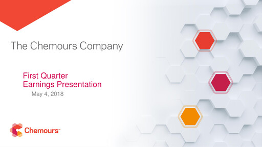 Thumbnail Chemours
 Quarterly Report 2018-q1