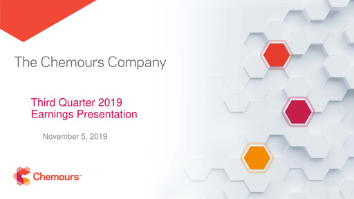 Thumbnail Chemours
 Quarterly Report 2019-q3