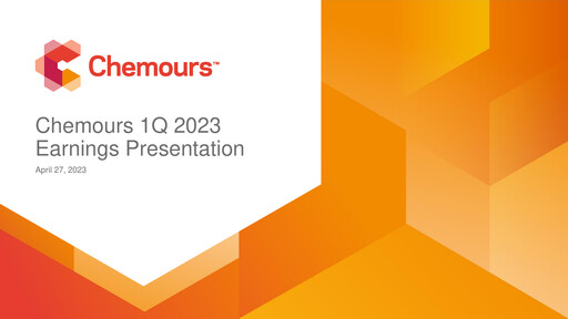 Thumbnail Chemours
 Quarterly Report 2023-q1
