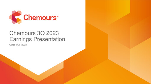 Thumbnail Chemours
 Quarterly Report 2023-q3