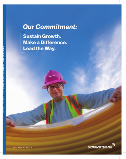 Thumbnail Chesapeake Utilities
 Annual Report 2021