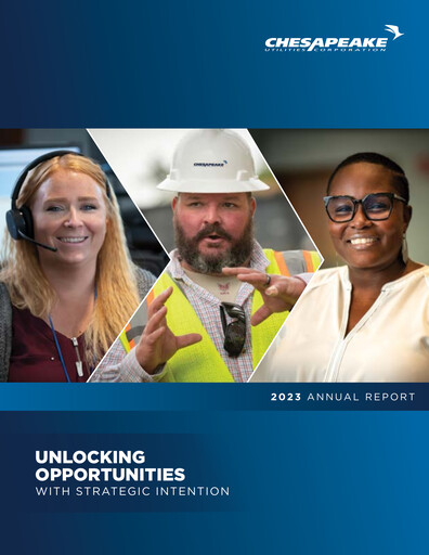 Thumbnail Chesapeake Utilities
 Annual Report 2023