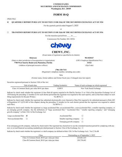 Thumbnail Chewy Quarterly Report 2025-q2