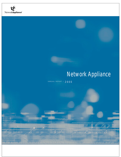 Thumbnail NetApp
 Annual Report 2000