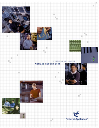 Thumbnail NetApp
 Annual Report 2001