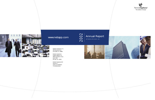 Thumbnail NetApp
 Annual Report 2002