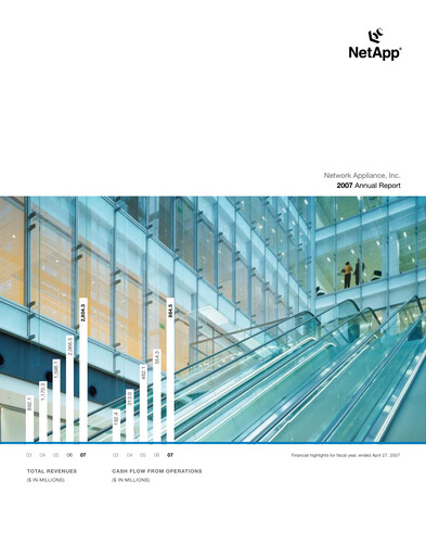 Thumbnail NetApp
 Annual Report 2007
