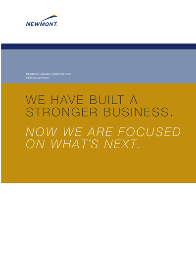 Thumbnail Newmont Annual Report 2010