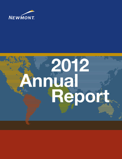 Thumbnail Newmont Annual Report 2012