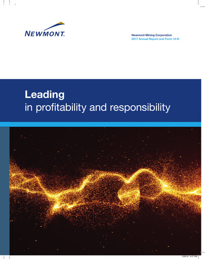 Thumbnail Newmont Annual Report 2017