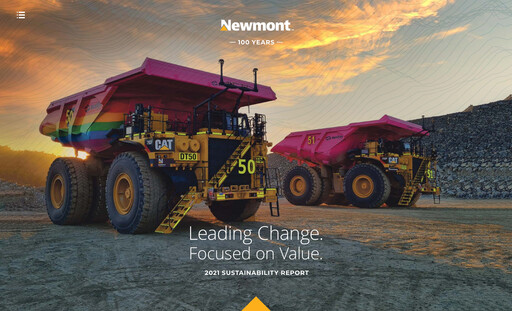 Thumbnail Newmont Sustainability Report 2021