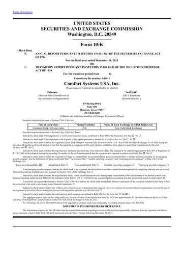 Thumbnail Comfort Systems USA Annual Report 2023