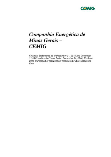 Thumbnail Cemig Financial Statement 2016
