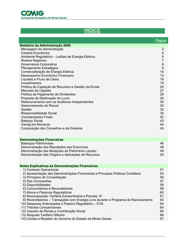 Thumbnail Cemig Financial Statement 2006