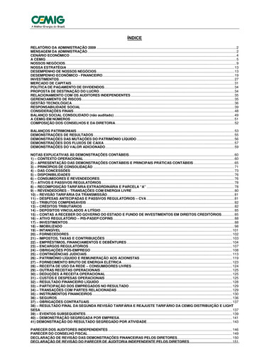 Thumbnail Cemig Financial Statement 2009