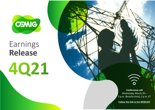 Miniature Cemig Rapport trimestriel 2021-q4