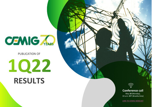 Miniature Cemig Rapport trimestriel 2022-q1