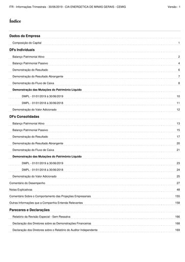Thumbnail Cemig Quarterly Report 2019-q2