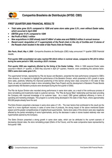 Vorschaubild GPA Quartalsbericht 2000-q1