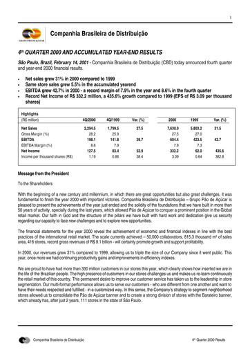 Vorschaubild GPA Quartalsbericht 2000-q4