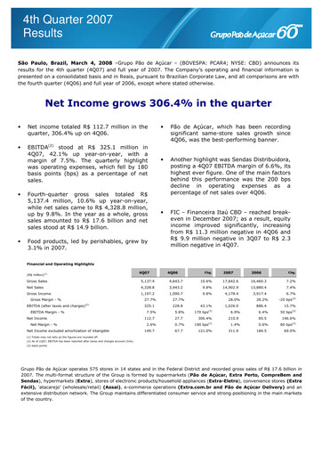 Vorschaubild GPA Quartalsbericht 2007-q4