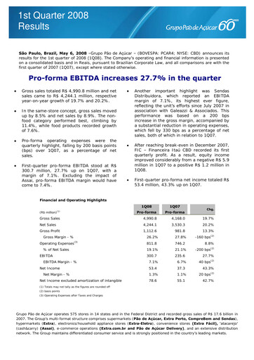 Vorschaubild GPA Quartalsbericht 2008-q1